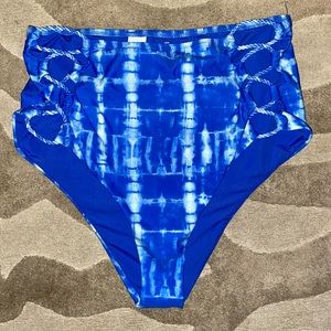 Aerie Blue Tie-Dye Bikini Bottom